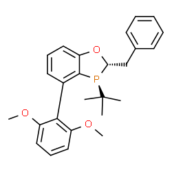 (2S,3S)-2-苄基-3-(叔丁基)-4-(2,6-二甲氧基苯基)-2,3-二氢苯并[D][1,3]氧杂磷杂环戊烯结构式