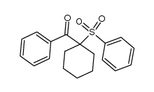 phenyl(1-(phenylsulfonyl)cyclohexyl)methanone结构式