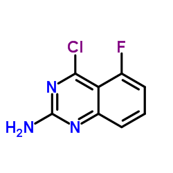4-Chloro-5-fluoro-2-quinazolinamine结构式