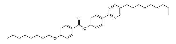 [4-(5-nonylpyrimidin-2-yl)phenyl] 4-octoxybenzoate Structure