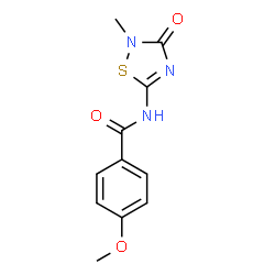 (4-METHOXYPHENYL)-N-(3-METHYL-4-OXO(2,3,5-THIADIAZOLINYL))FORMAMIDE Structure
