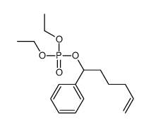 diethyl 1-phenylhex-5-enyl phosphate Structure