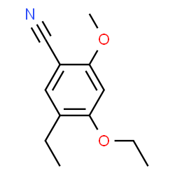 Benzonitrile, 4-ethoxy-5-ethyl-2-methoxy- (9CI) structure