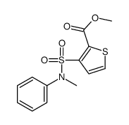 methyl 3-[methyl(phenyl)sulfamoyl]thiophene-2-carboxylate结构式
