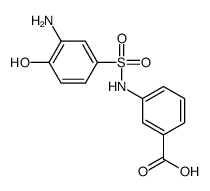 3-[(3-amino-4-hydroxyphenyl)sulfonylamino]benzoic acid Structure