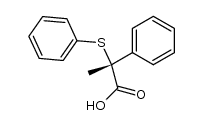 (R)-(-)-2-phenyl-2-(phenylthio)propionic acid结构式
