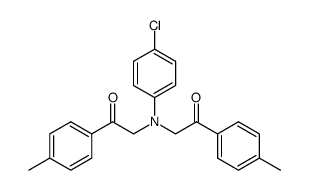 N,N-bis(4-methylphenacyl)-4-chloroaniline Structure