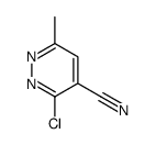 3-chloro-6-methyl-pyridazine-4-carbonitrile Structure