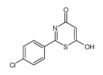 2-(4-chlorophenyl)-6-hydroxy-1,3-thiazin-4-one结构式
