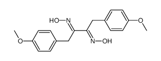 1,4-bis(4-methoxyphenyl)-2,3-butanedione dioxime结构式