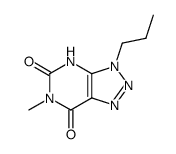 6-Methyl-3-propyl-3,4-dihydro-[1,2,3]triazolo[4,5-d]pyrimidine-5,7-dione结构式