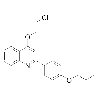 4-(2-Chloroethoxy)-2-(4-propoxyphenyl)quinoline structure