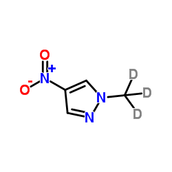 1-(2H3)Methyl-4-nitro-1H-pyrazole结构式