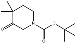 1-N-Boc-4,4-dimethyl-piperidin-3-one Structure