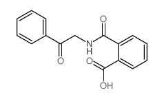 Benzoic acid,2-[[(2-oxo-2-phenylethyl)amino]carbonyl]- Structure
