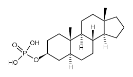 5α-androstan-3β-yl dihydrogen phosphate Structure