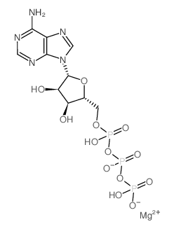 Adenosine 5'-(tetrahydrogen triphosphate) magnesium salt结构式