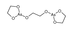 2,2'-[ethylenebis(oxy)]bis[1,3,2-dioxarsolane] structure