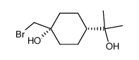 (r-1,c-4)-7-bromo-p-menthane-1,8-diol结构式