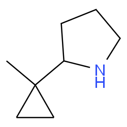 2-(1-Methylcyclopropyl)pyrrolidine Structure