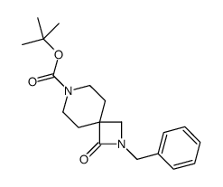 2-苄基-1-氧代-2,7-二氮杂螺[3.5]壬烷-7-羧酸叔丁酯结构式