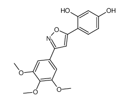 5-(2,4-dihydroxyphenyl)-3-(3,4,5-trimethoxyphenyl)isoxazole结构式