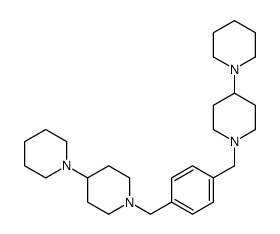 4-piperidin-1-yl-1-[[4-[(4-piperidin-1-ylpiperidin-1-yl)methyl]phenyl]methyl]piperidine结构式