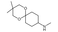 N,3,3-trimethyl-1,5-dioxaspiro[5.5]undecan-9-amine Structure