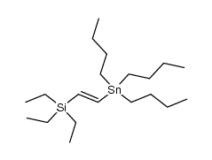 1-Triethylsilyl-2-tributylstannyl-ethen Structure