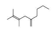 2,3-dimethyl-5-methylidenenon-2-ene结构式