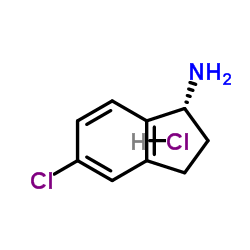 (R)-5-氯-2,3-二氢-1H-茚-1-胺盐酸盐结构式