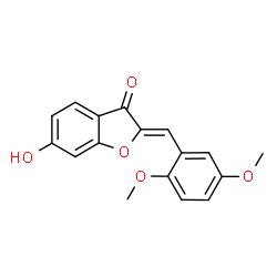 (2Z)-2-(2,5-Dimethoxybenzylidene)-6-hydroxy-1-benzofuran-3(2H)-one Structure