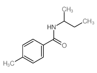 Benzamide,4-methyl-N-(1-methylpropyl)-结构式