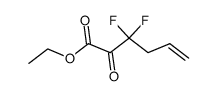 ethyl 3,3-difluoro-2-oxo-5-hexenoate结构式