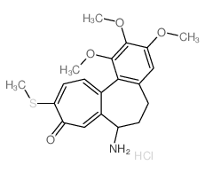 Benzo[a]heptalen-9(5H)-one,7-amino-6,7-dihydro-1,2,3-trimethoxy-10-(methylthio)-, hydrochloride (1:1),(7S)- picture