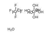 hexaquochromium(III) hexafluorochromate(III) * H2O结构式