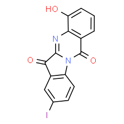 Indolo[2,1-b]quinazoline-6,12-dione,4-hydroxy-8-iodo- Structure
