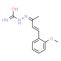 4-(o-Methoxyphenyl)-3-buten-2-one semicarbazone结构式