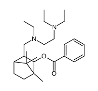 [2-[[2-(diethylamino)ethyl-ethylamino]methyl]-4,7,7-trimethyl-3-bicyclo[2.2.1]heptanyl] benzoate结构式