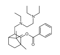 [2-[[2-(diethylamino)ethyl-ethylamino]methyl]-4,7,7-trimethyl-3-bicyclo[2.2.1]heptanyl] benzoate Structure