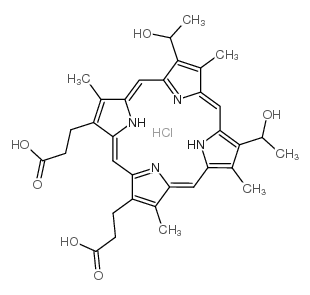HEMATOPORPHYRIN HYDROCHLORIDE结构式