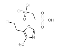 5-(2-CHLOROETHYL)-4-METHYLOXAZOLE-1,2-ETHANEDISULFONATE (2:1)结构式