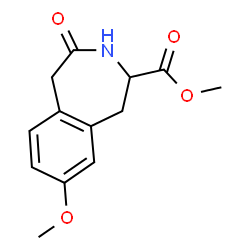 2,3,4,5-Tetrahydro-8-methoxy-4-oxo-1H-3-benzazepine-2-carboxylic acid methyl ester Structure