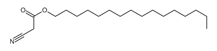 hexadecyl 2-cyanoacetate Structure