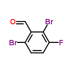 2,6-Dibromo-3-fluorobenzaldehyde Structure