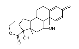 ethyl (8S,9S,10R,11S,13S,14S,17R)-11,17-dihydroxy-10,13-dimethyl-3-oxo-7,8,9,11,12,14,15,16-octahydro-6H-cyclopenta[a]phenanthrene-17-carboxylate结构式