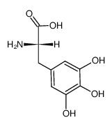 β-(3,4,5-Trihydroxyphenyl)alanin结构式