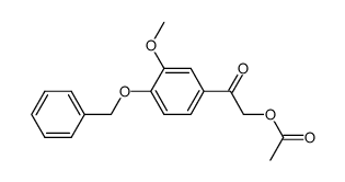 1-(4-Benzyloxy-3-methoxy-phenyl)-2-acetoxy-aethanon Structure