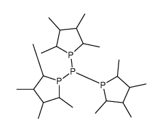 tris(2,3,4,5-tetramethylphospholan-1-yl)phosphane Structure