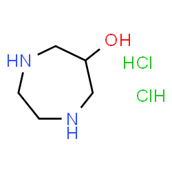 1,4-diazepan-6-ol;dihydrochloride structure